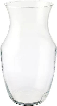 Regular clear vase