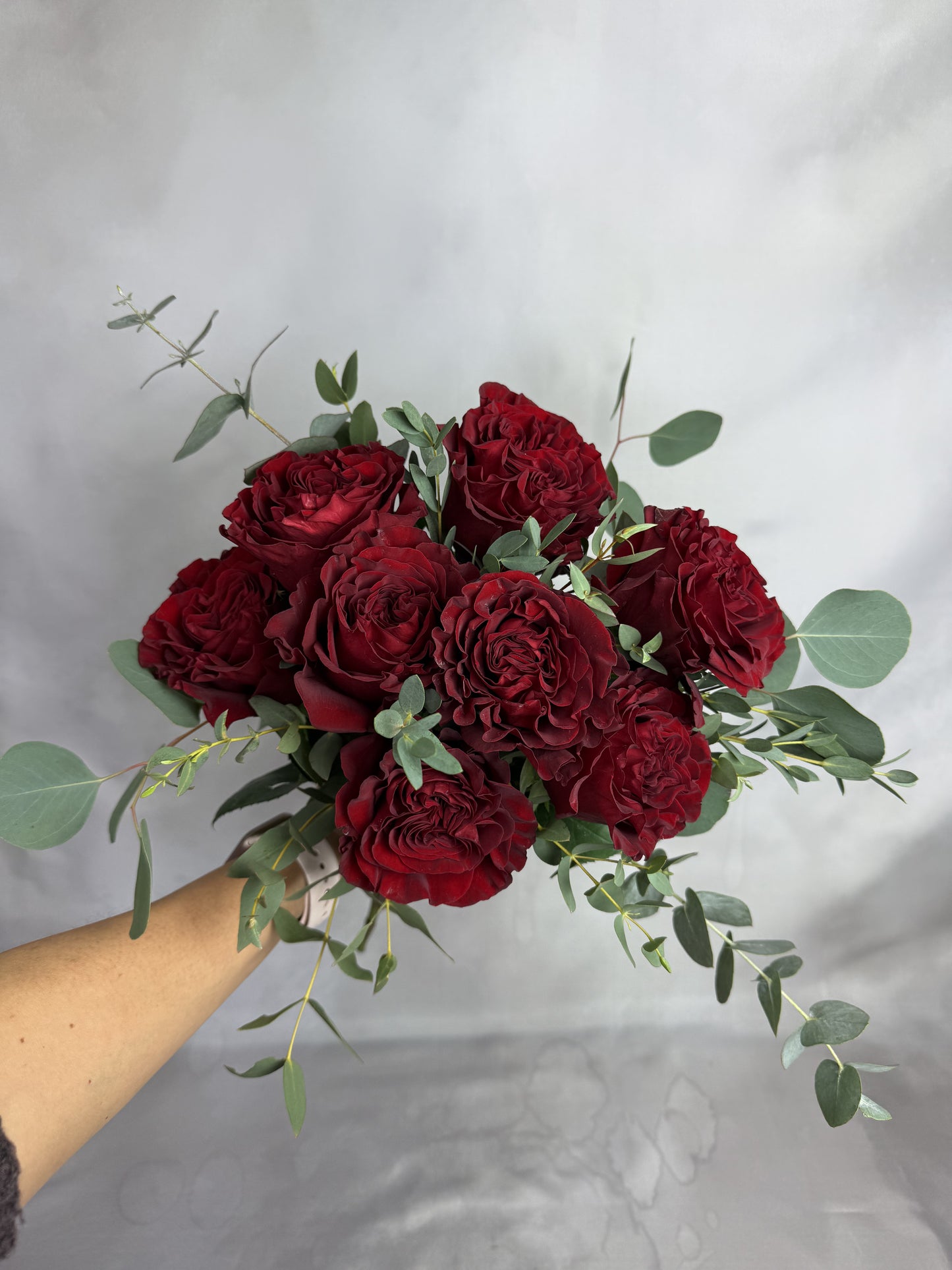 Garden Rose Hand-tied bouquet